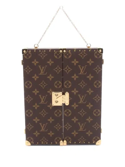 Pre-owned Louis Vuitton 2010s Home Mirror Trunk In Brown