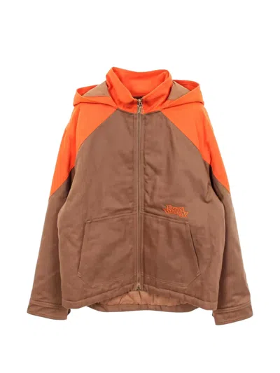 Pre-owned Louis Vuitton 2010s Hooded Jacket In Brown