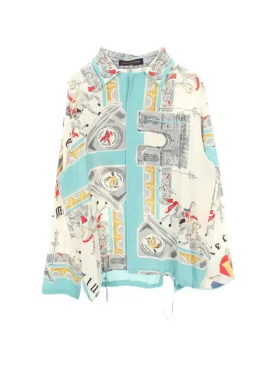 Pre-owned Louis Vuitton 2010s Hooded Pajamas Shirt In Neutrals