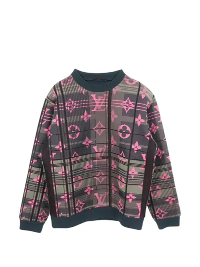 Pre-owned Louis Vuitton 2010s Jacquard Sweatshirt In Green