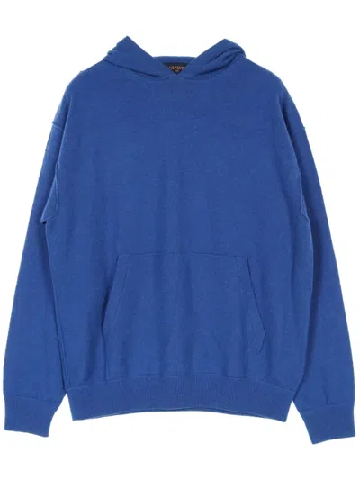 Pre-owned Louis Vuitton 2010s Knitted Hoodie In Blue
