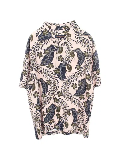 Pre-owned Louis Vuitton 2010s Leaf-print Short-sleeve Shirt In Pink