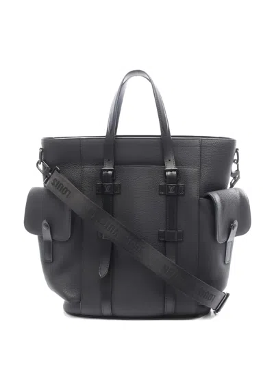 Pre-owned Louis Vuitton 2010s Leather Tote Bag In Black
