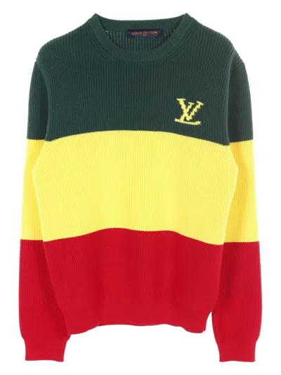 Pre-owned Louis Vuitton 2010s Logo Intarsia-knit Jumper