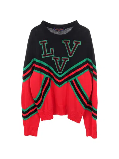 Pre-owned Louis Vuitton 2010s Logo-patch Sweater In Black