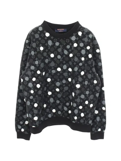 Pre-owned Louis Vuitton 2010s  X Yayoi Kusama Monogram Dot Sweater In Black