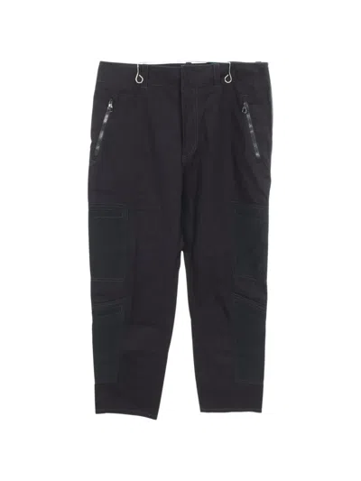 Pre-owned Louis Vuitton 2010s Lv Logo Cargo Pants In Blue