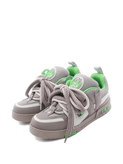 Pre-owned Louis Vuitton 2010s Lv Skate Line Sneakers In Gray