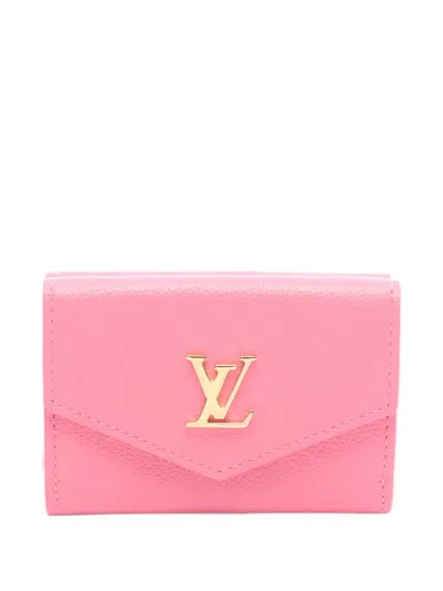 Pre-owned Louis Vuitton 2010s Lv-plaque Wallet In Pink