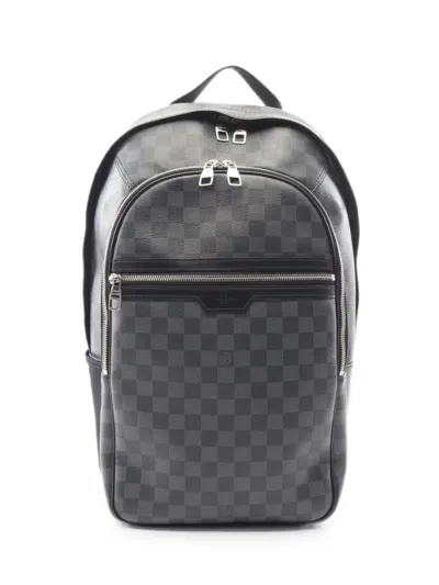 Pre-owned Louis Vuitton 2010s Michael Damier Graphite Backpack In 黑色