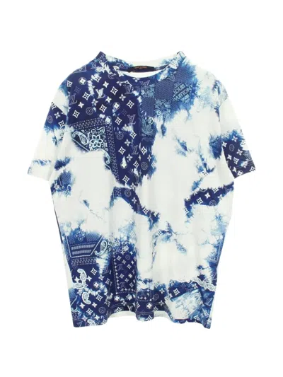 Pre-owned Louis Vuitton 2010s Monogram Bandana-print T-shirt In Blue