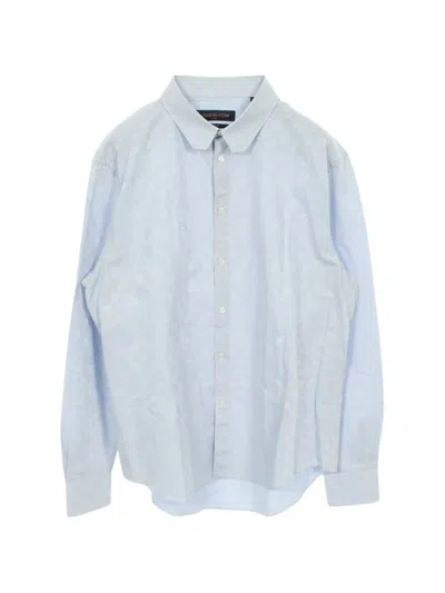 Pre-owned Louis Vuitton 2010s Monogram Cottonshirt In Blue