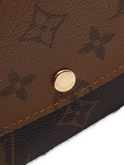Pre-owned Louis Vuitton 2010s Monogram Emily Wallet In Brown