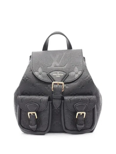Pre-owned Louis Vuitton 2010s Monogram Empreinte Backpack In Black
