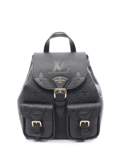 Pre-owned Louis Vuitton 2010s Monogram Empreinte Backpack In Black