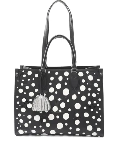 Pre-owned Louis Vuitton 2010s Monogram Empreinte Dot Tote Bag In Black
