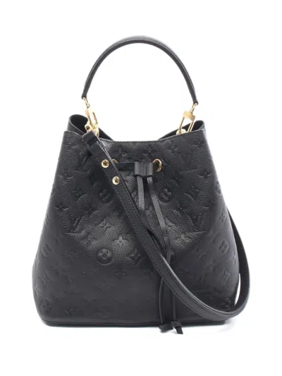 Pre-owned Louis Vuitton 2010s Monogram Empreinte Neo Noe Handbag In Black