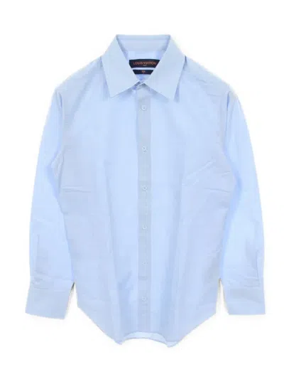 Pre-owned Louis Vuitton 2010s Monogram Flower Shirt In 蓝色