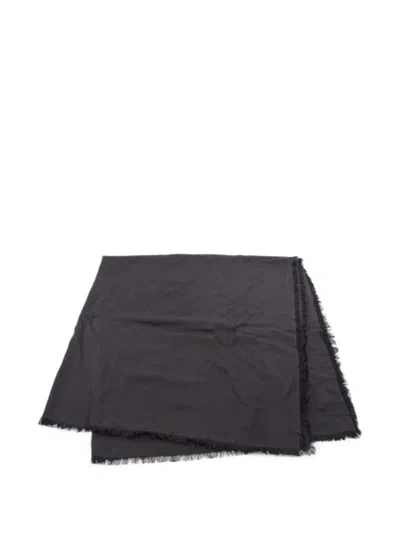 Pre-owned Louis Vuitton 2010s Monogram Fringed Shawl In Black