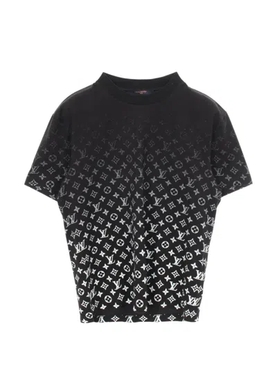 Pre-owned Louis Vuitton 2010s Monogram Gradient T-shirt In Black