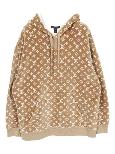 Pre-owned Louis Vuitton 2010s Monogram Hoodie In Neutral
