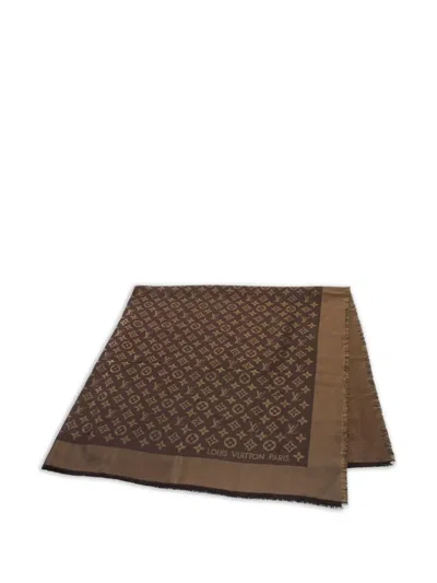 Pre-owned Louis Vuitton 2010s Monogram Jacquard Scarf