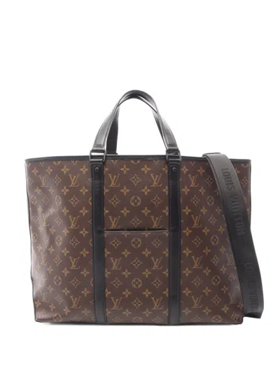 Pre-owned Louis Vuitton 2010s Monogram Macassar Tote Bag In Brown