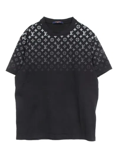 Pre-owned Louis Vuitton 2010s Monogram-print T-shirt In Black