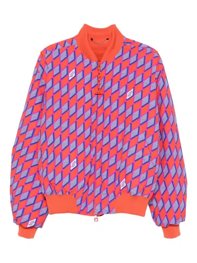 Pre-owned Louis Vuitton 2010s Monogram Puffer Jacket In Orange