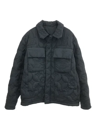 Pre-owned Louis Vuitton 2010s Monogram Quilted Jacket In Black