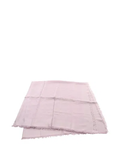 Pre-owned Louis Vuitton 2010s Monogram Shawl In Purple
