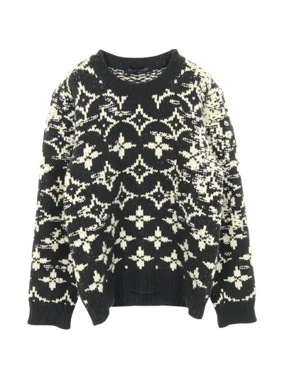 Pre-owned Louis Vuitton 2010s Monogram Sweater In Black