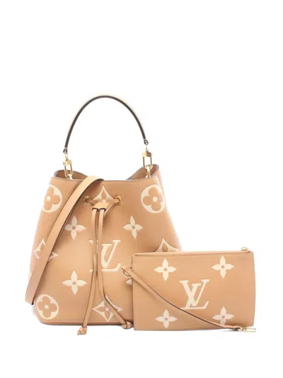 Pre-owned Louis Vuitton 2010s Néonoé Mm Monogram Tote Bag In Neutral