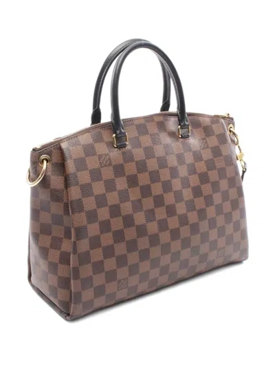Pre-owned Louis Vuitton 2010s Odeon Mm Tote Bag In Brown