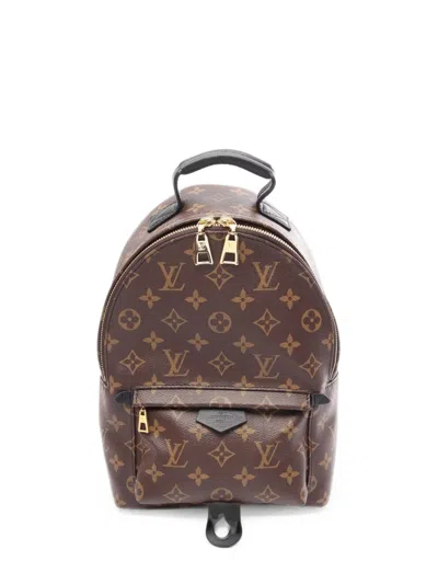 Pre-owned Louis Vuitton 2010s Palm Springs Monogram-pattern Backpack In Brown