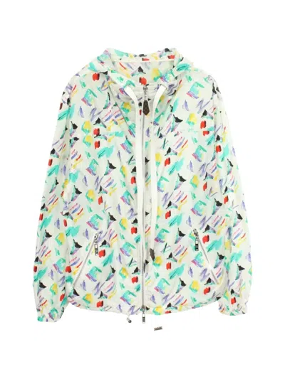 Pre-owned Louis Vuitton 2010s Pattern Jacket In White