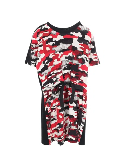 Pre-owned Louis Vuitton 2010s Patterned Short-sleeve Midi Dress In Black