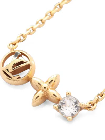 Pre-owned Louis Vuitton 2010s Petit Louis Necklace In Gold