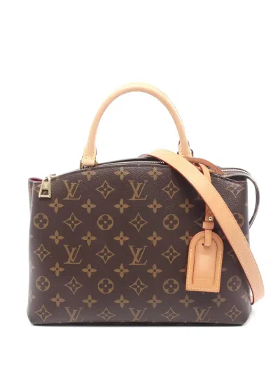 Pre-owned Louis Vuitton 2010s Petit Pare Pm Monogram Tote Bag In Brown
