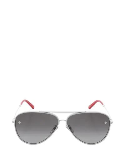 Pre-owned Louis Vuitton 2010s Pilot Monogram-detail Sunglasses In White