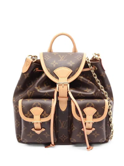 Pre-owned Louis Vuitton 2010s Pm Monogram Excursion Backpack In Brown