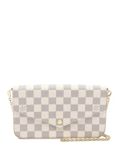 Pre-owned Louis Vuitton 2010s Pochette Felicie Crossbody Bag In Neutral