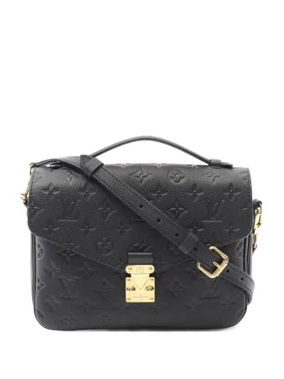 Pre-owned Louis Vuitton 2010s Pochette Metis Handbag In Black