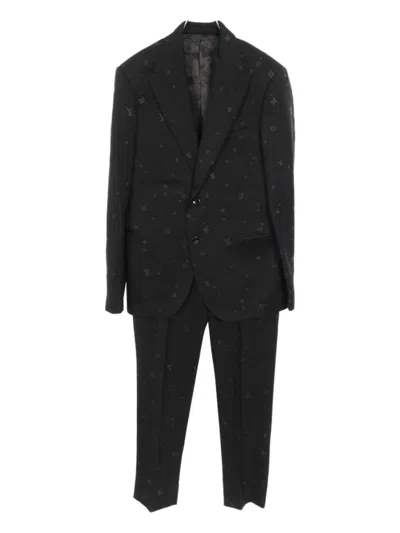 Pre-owned Louis Vuitton 2010s Pont Neuf Monogram Suit In Black