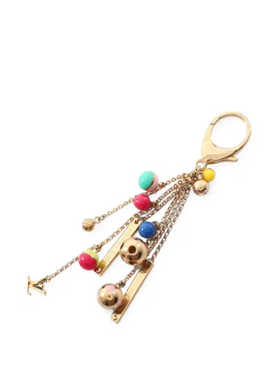 Pre-owned Louis Vuitton 2010s Porte-cle Grullo Bag Charm In Gold