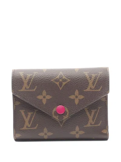 Pre-owned Louis Vuitton 2010s Portefeuil Victorine Wallet In Brown