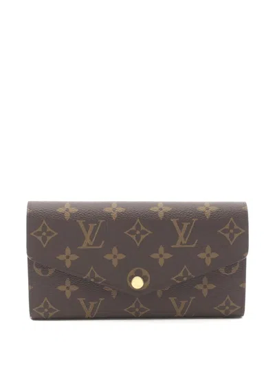 Pre-owned Louis Vuitton 2010s Portefeuille Sala Wallet In Brown