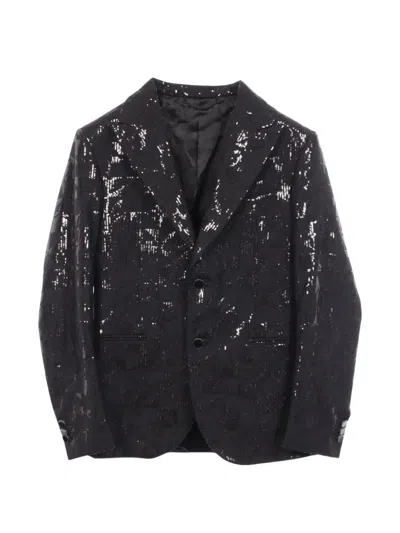 Pre-owned Louis Vuitton 2010s Sequin-embellished Blazer In Black