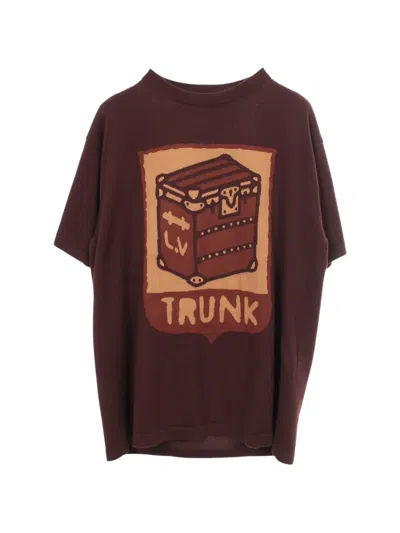 Pre-owned Louis Vuitton 2010s Short-sleeve Knitted T-shirt In Brown