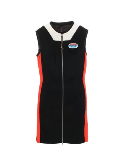 Pre-owned Louis Vuitton 2010s Sleeveless Biker Dress In Black